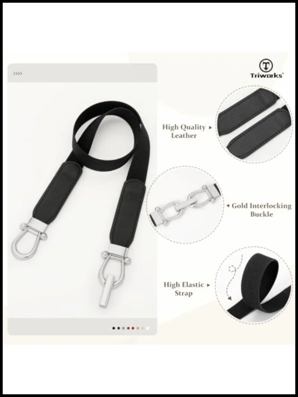4 Pack Women Skinny Elastic Belts Gold Buckle Thin Stretchy Waist Belts for